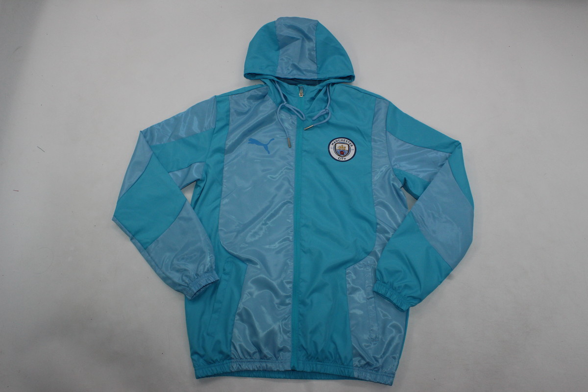 AAA Quality Manchester City 24/25 Wind Coat - Blue